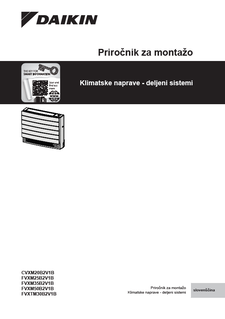 CVXM-B.FVXM-B.FVXTM-B_Installation manual_3PSL769578-3F_Slovenian download